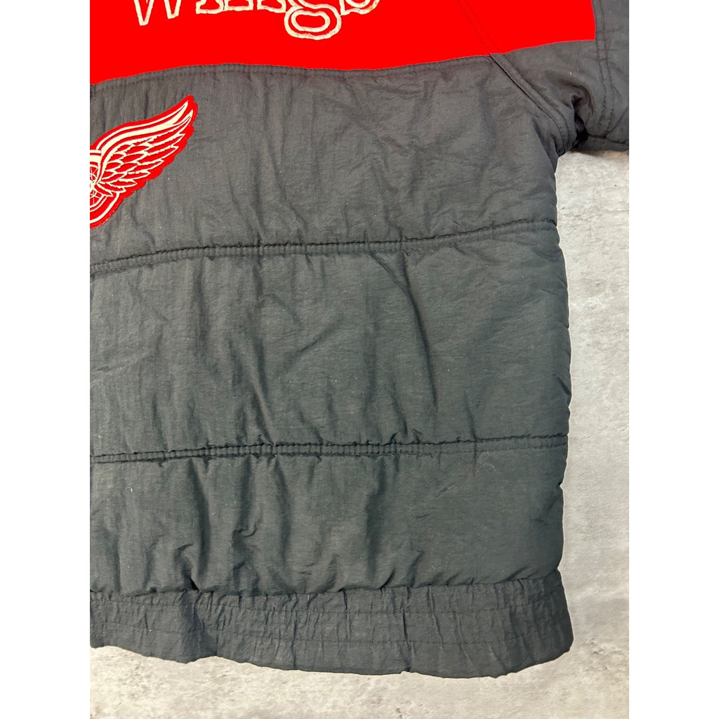 Vintage 90s Detroit Red Wings NHL Insulated Full Zip Hockey Jacket Size XL