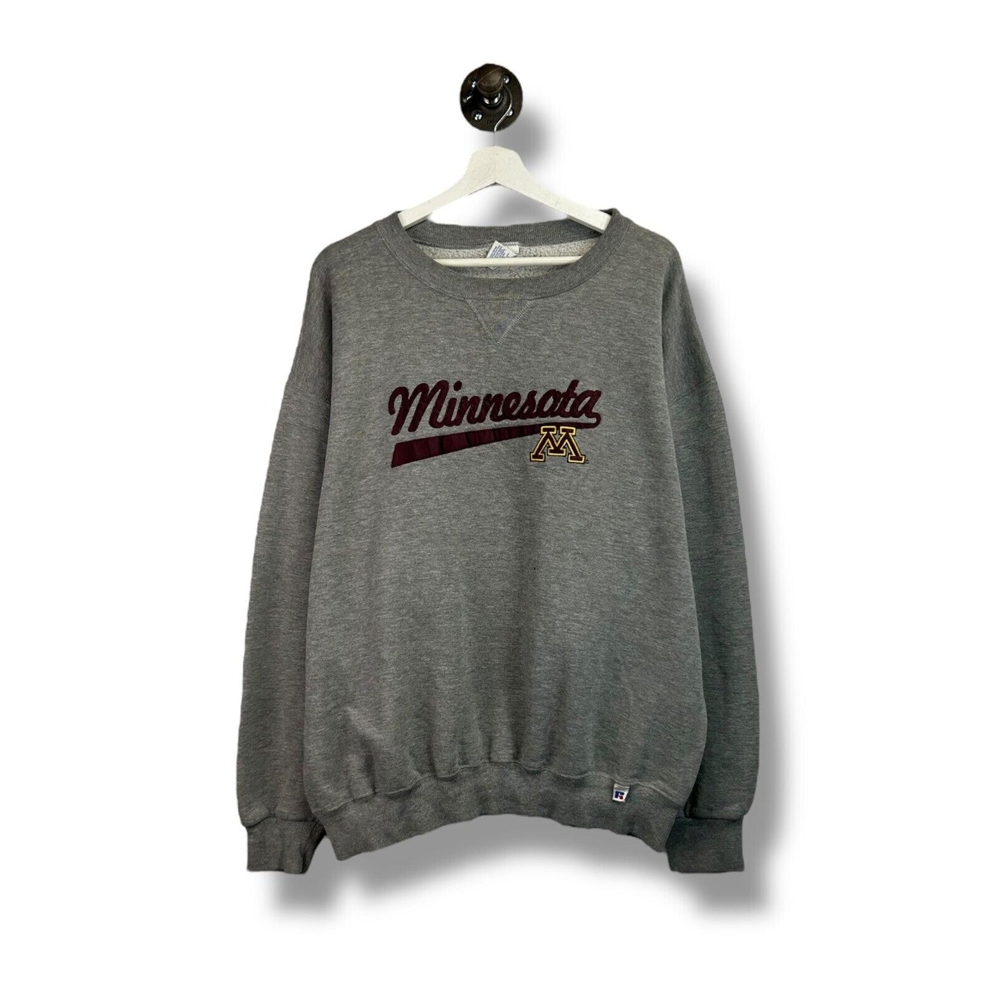 Vintage Minnesota Golden Gophers NCAA Script Spellout Sweatshirt Size XL