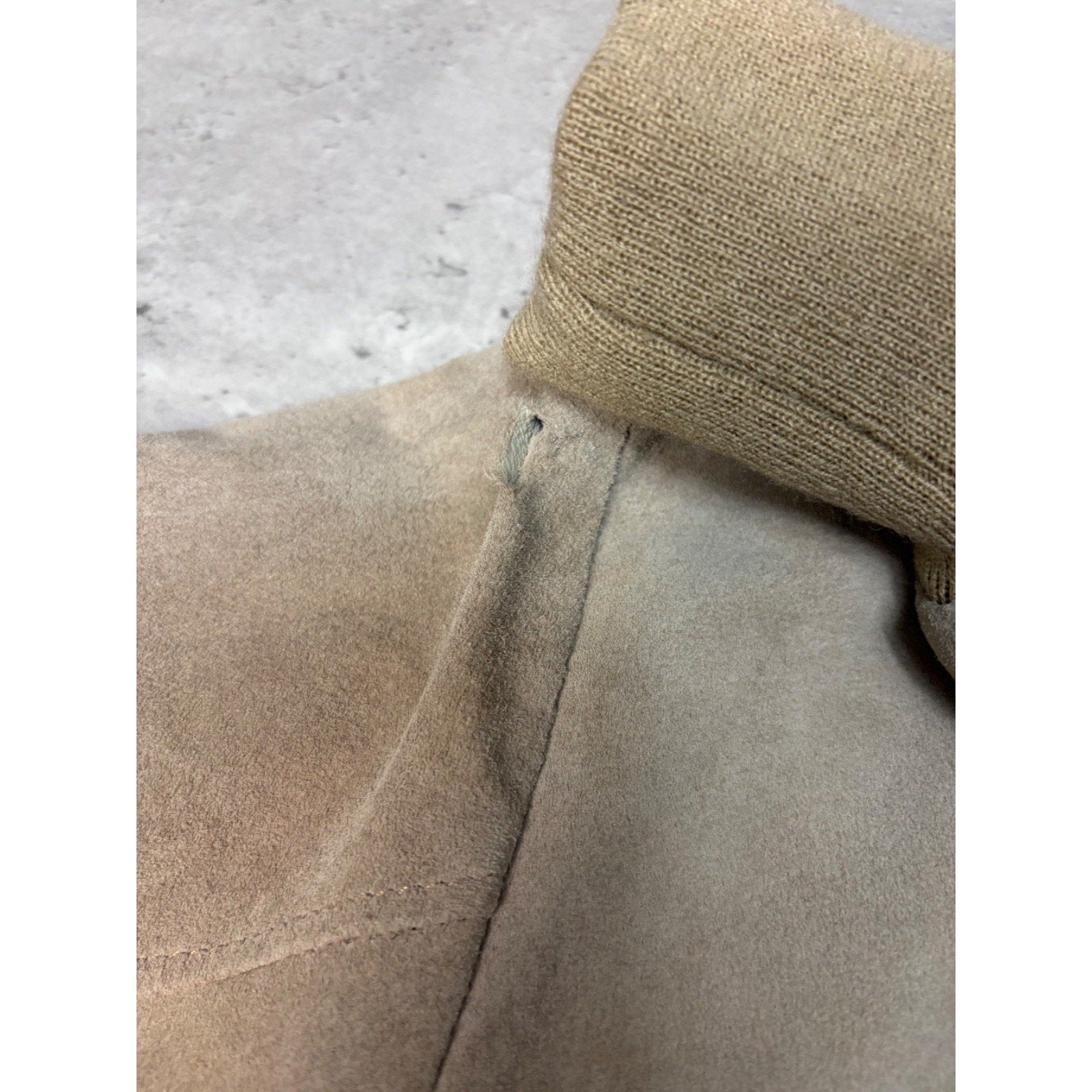 Vintage 90s Suede Earth Tone Full Zip Collared Bomber Jacket Size XL