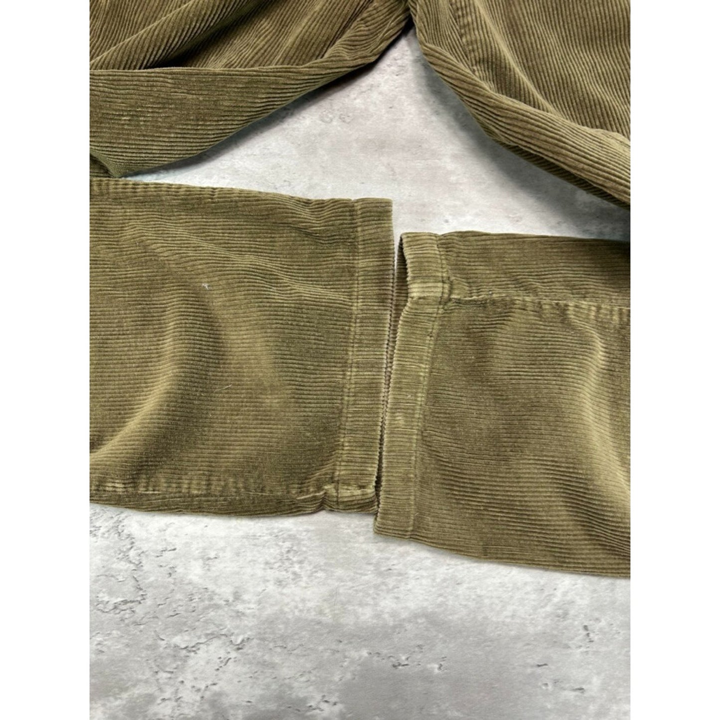 Vintage 90s Polo Ralph Lauren Corduroy Trouser Pants Size 33 Green