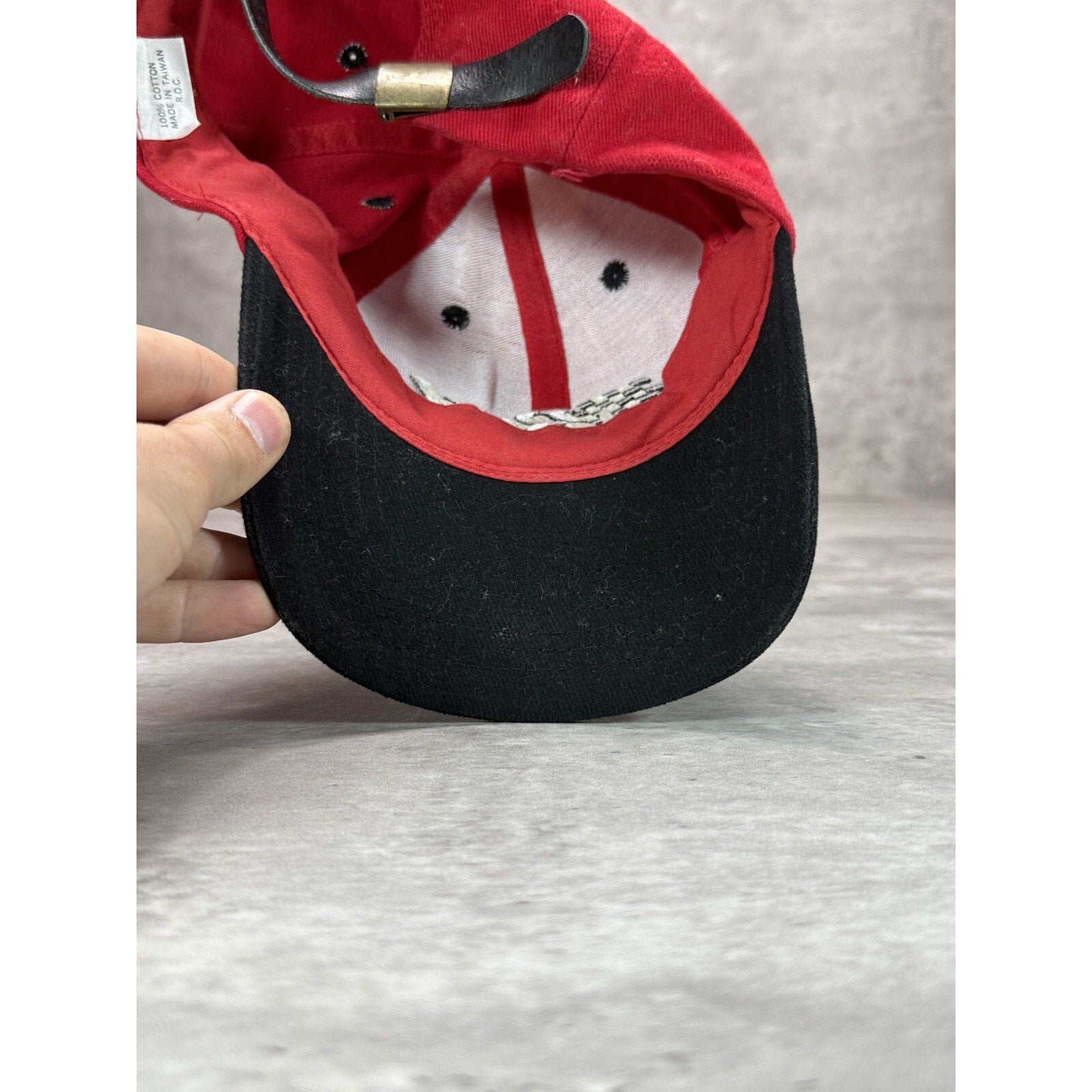 Vintage Bud Racing Team King Of Beers Embroidered Logo Strapback Hat OSFA