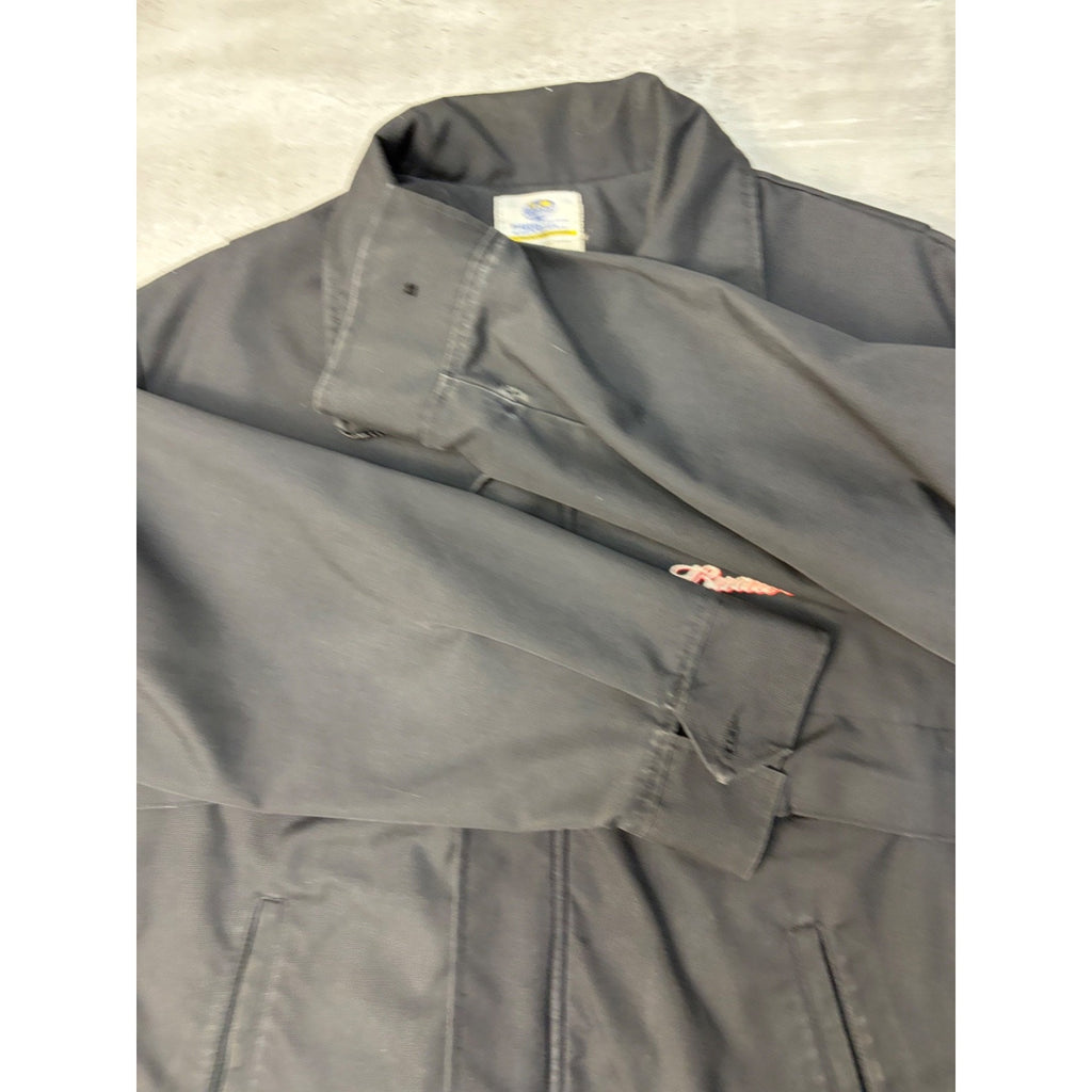 Vintage 80s/90s Budweiser Embroidered Logo Full Zip Bomber Jacket Size XL