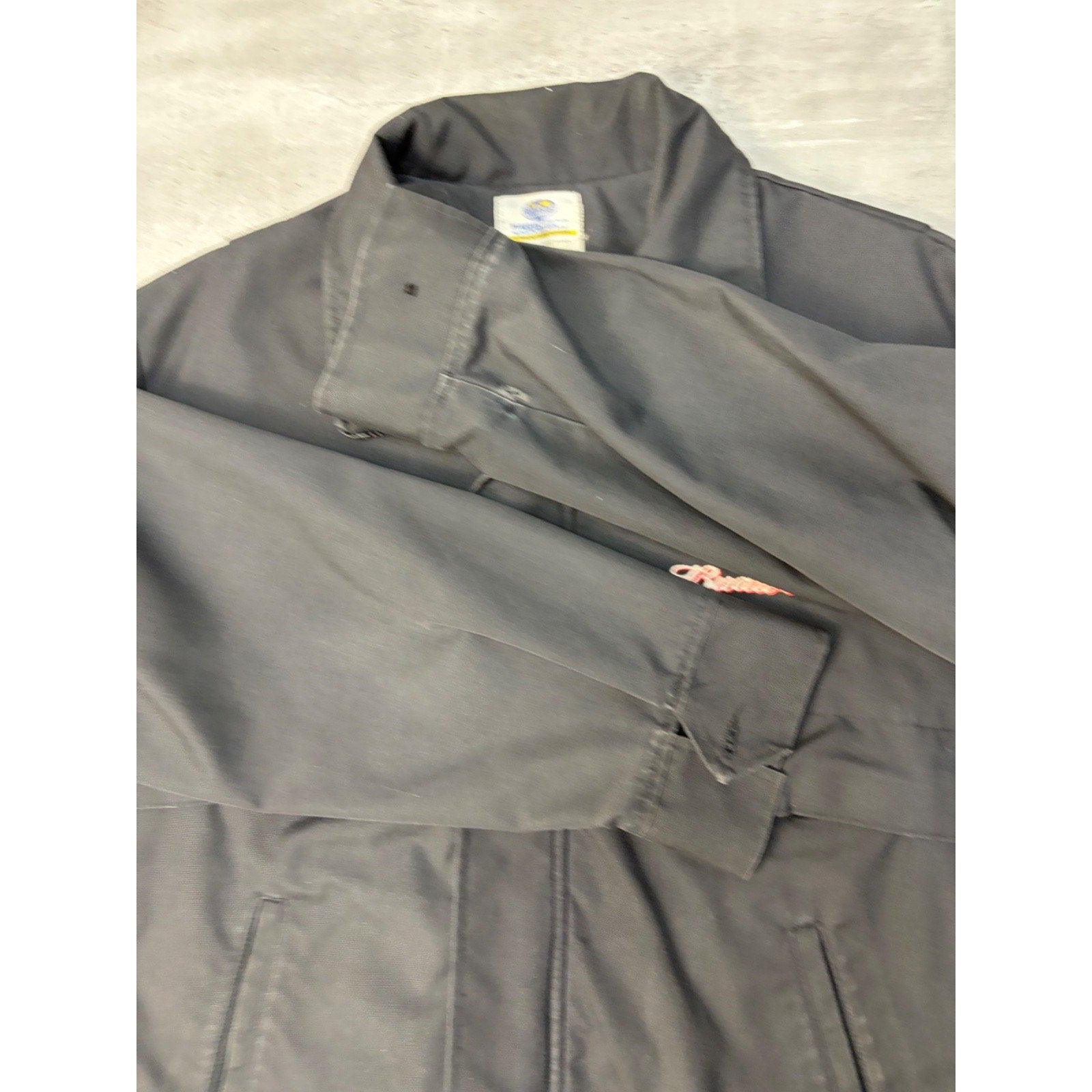 Vintage 80s/90s Budweiser Embroidered Logo Full Zip Bomber Jacket Size XL
