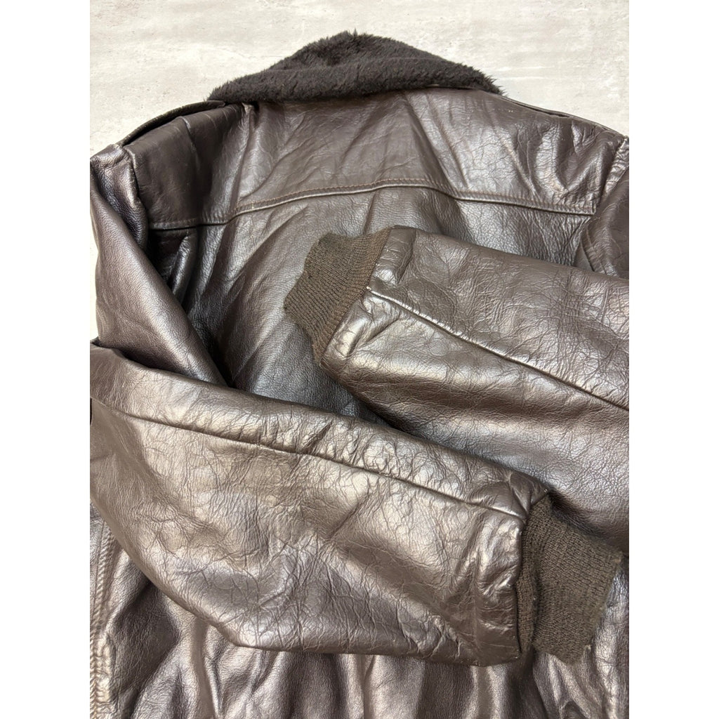 Vintage 1970s Cooper G1 Goatskin Flight Bomber Jacket Size Small