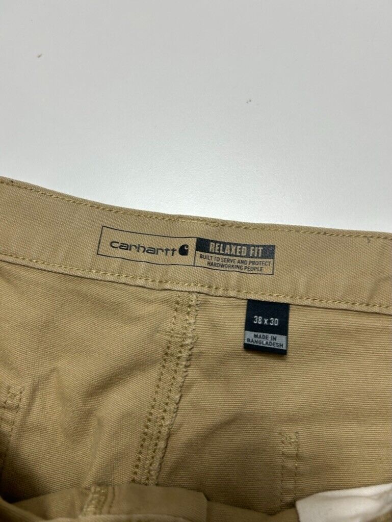 Carhartt Relaxed Fit Canvas Workwear Five Pocket Pants Size 38 Beige