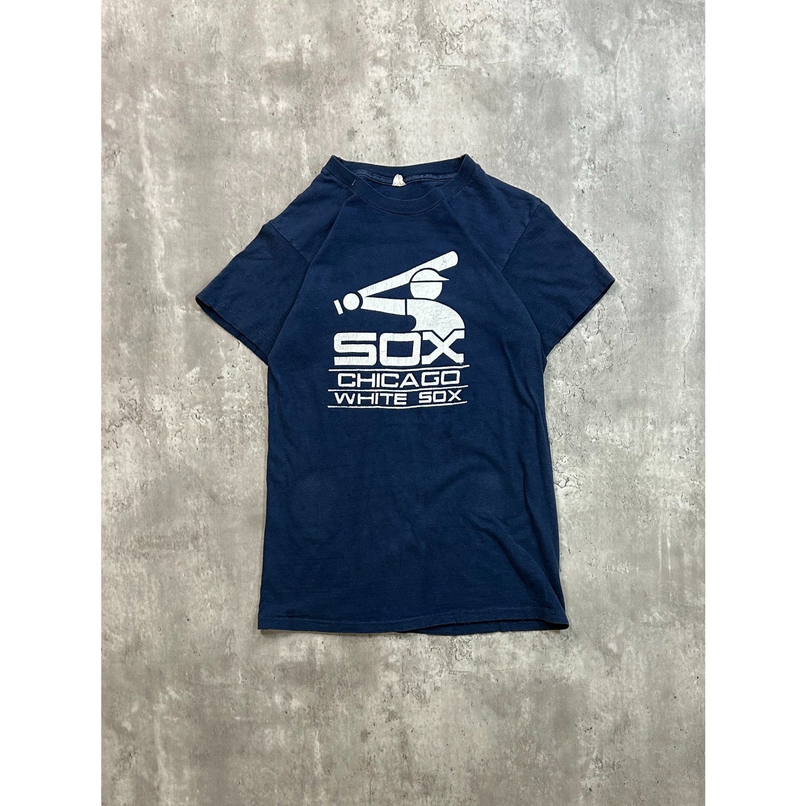 Vintage 80s Chicago White Sox MLB Retro Logo Graphic T-Shirt Size Medium
