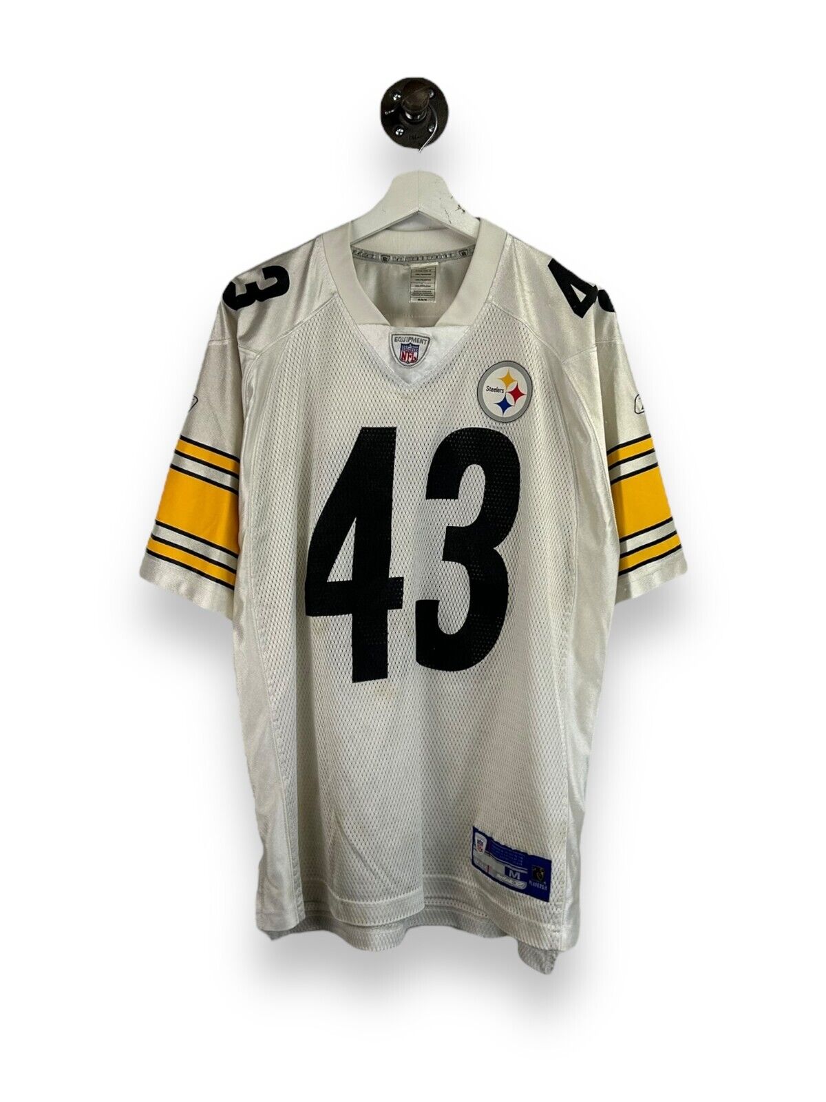 Vintage Troy Polamalu Pittsburgh Steelers NFL Reebok Football Jersey Size Medium