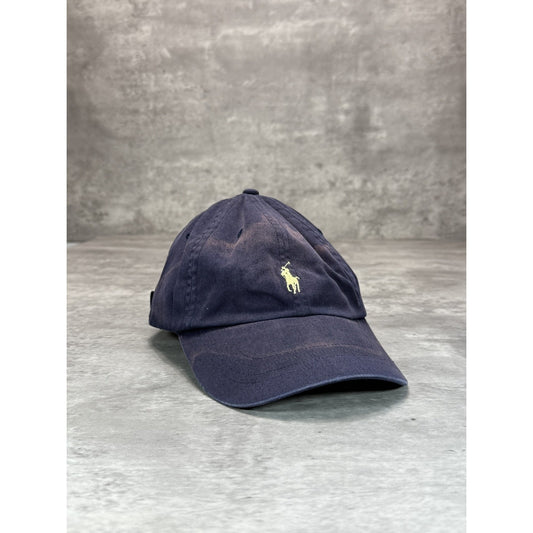 Vintage Polo Ralph Lauren Embroidered Pony Strapback Hat OSFA Blue