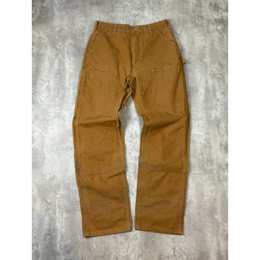 Vintage 90s Carhartt Canvas Workwear Double Knee Carpenter Pants Size 34