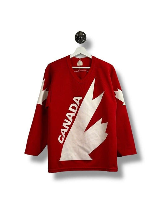 Vintage 1984 Team Canada Canada Cup CCM Maska Hockey Jersey Size Small Red