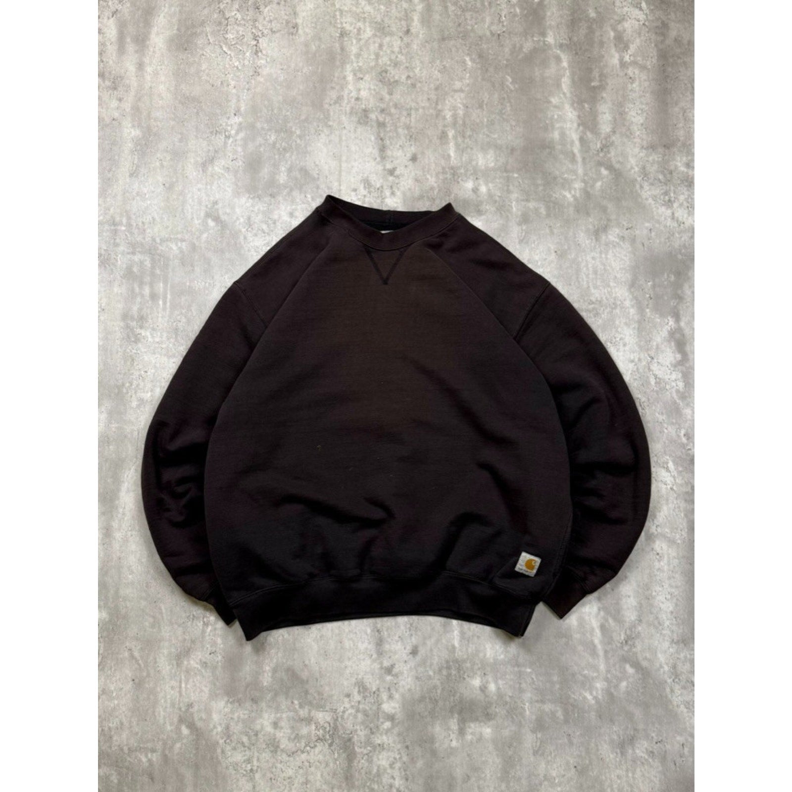 Vintage Carhartt Thermal Lined Pullover Crewneck Workwear Sweatshirt Size XL