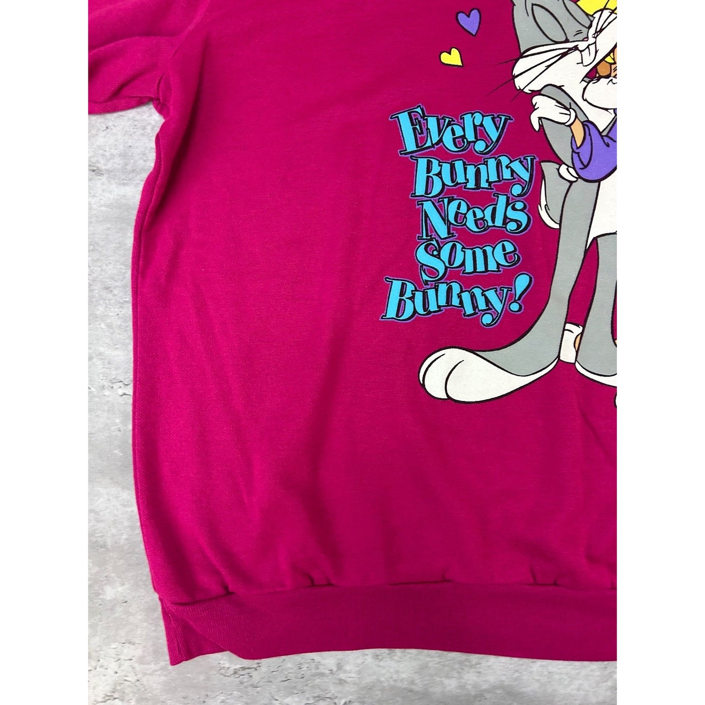 Vintage 1996 Looney Tunes Every Bunny Needs Some Bunny Cartoon Sweatshirt Sz 2XL