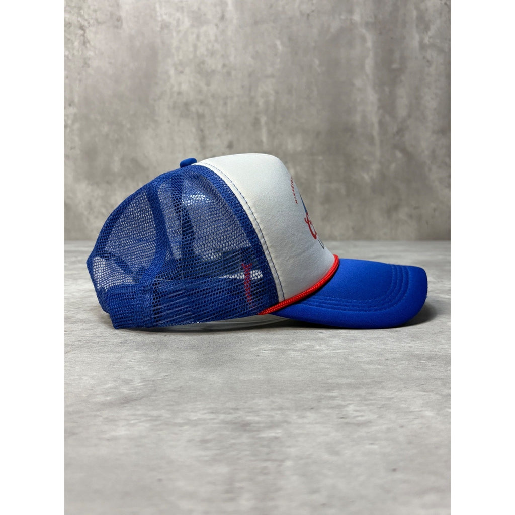 Vintage Coors Light Graphic Logo Beer Promo Snapback Trucker Hat OSFA