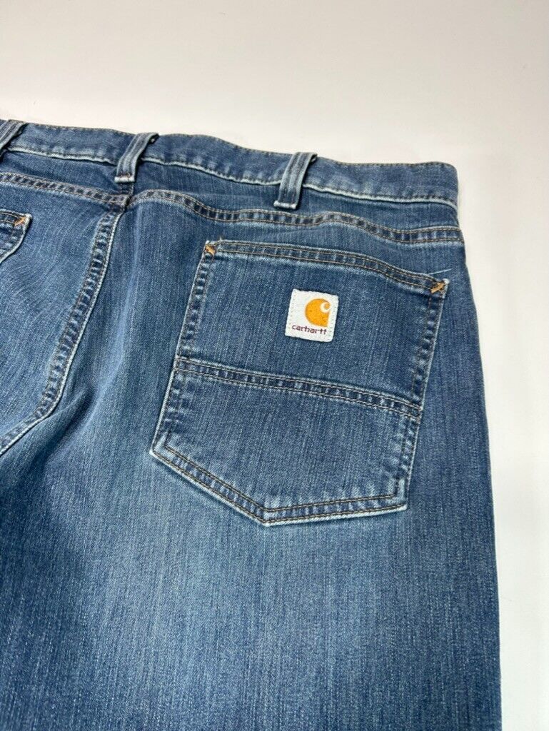 Carhartt Relaxed Fit Dark Wash Workwear Denim Pants Size 38