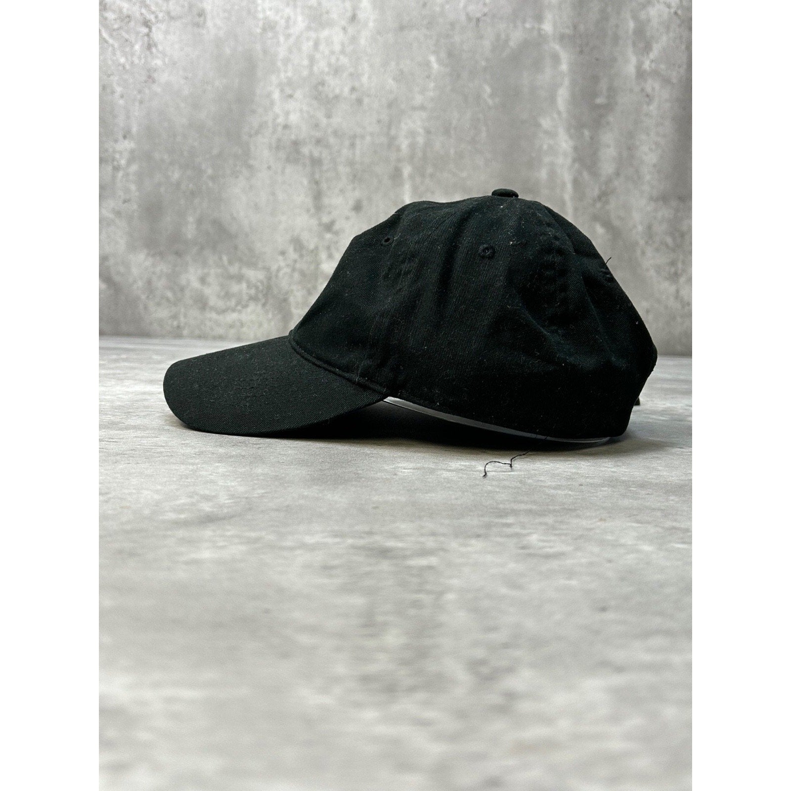 Vintage Porsche Embroidered Logo Black Strapback Hat OSFA