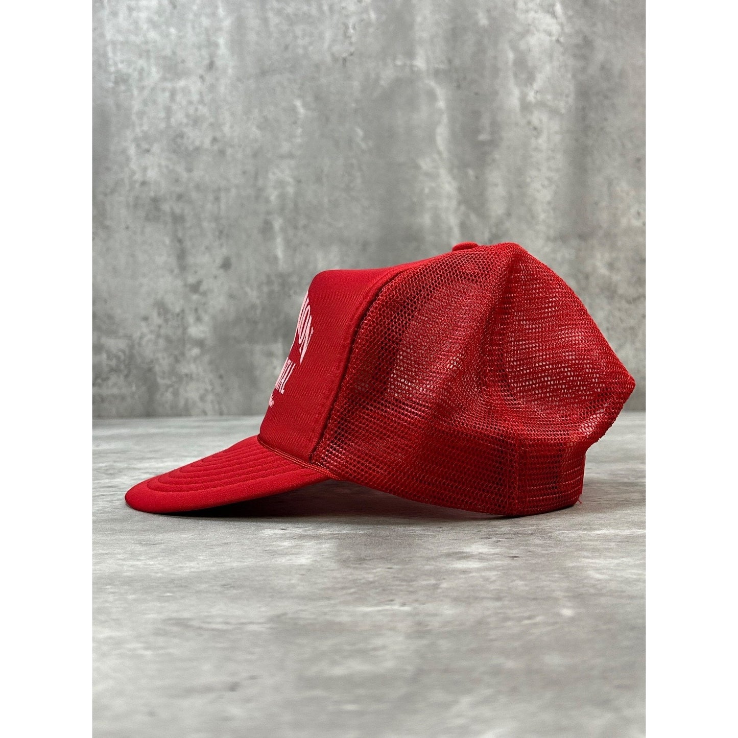 Vintage 90s A.W. Marion Boat Rentals Graphic Trucker Snapback Hat OSFA