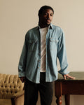 Vintage Gap Light Wash Denim Long Sleeve Button Up Size Medium