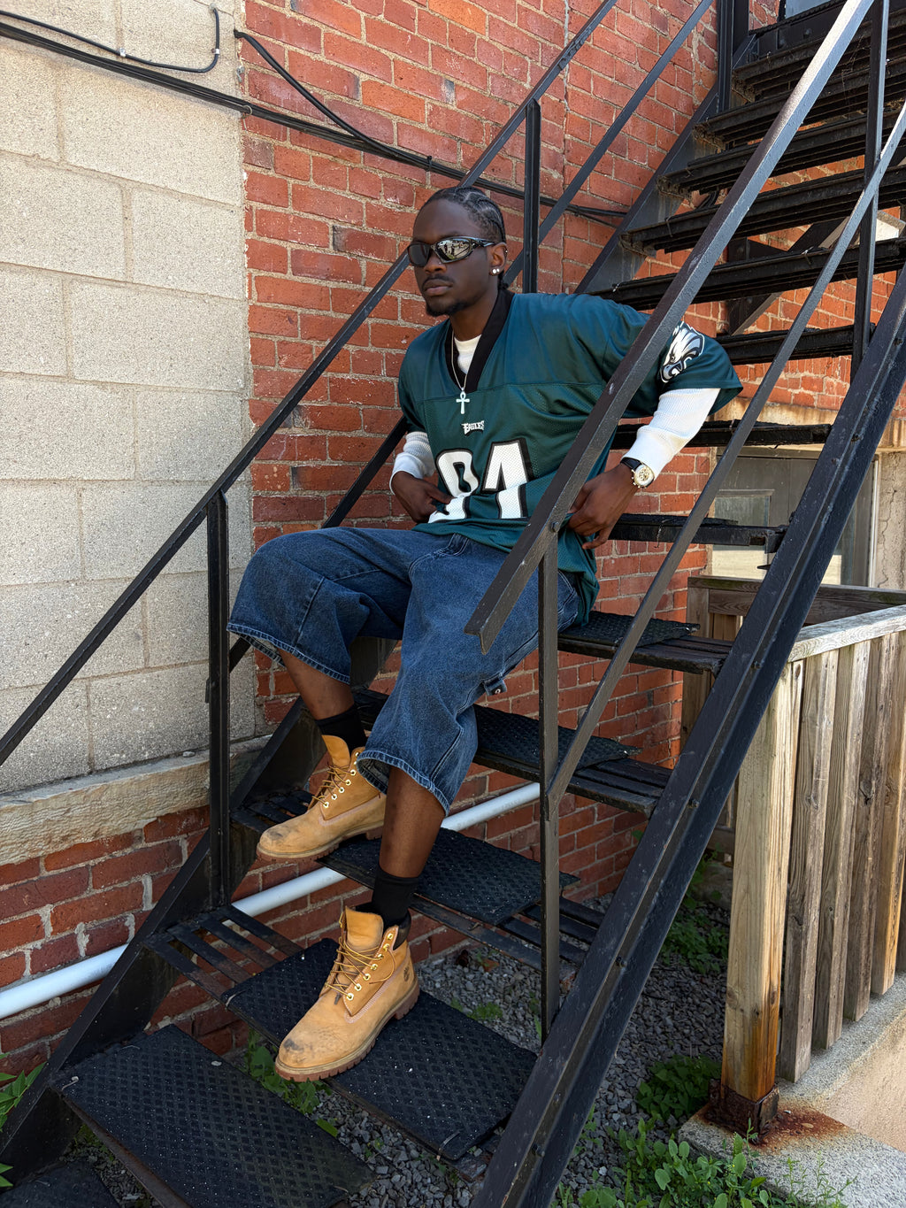 Vintage Terrell Owens #81 Philadelphia Eagles NFL Reebok Football Jersey Size XL