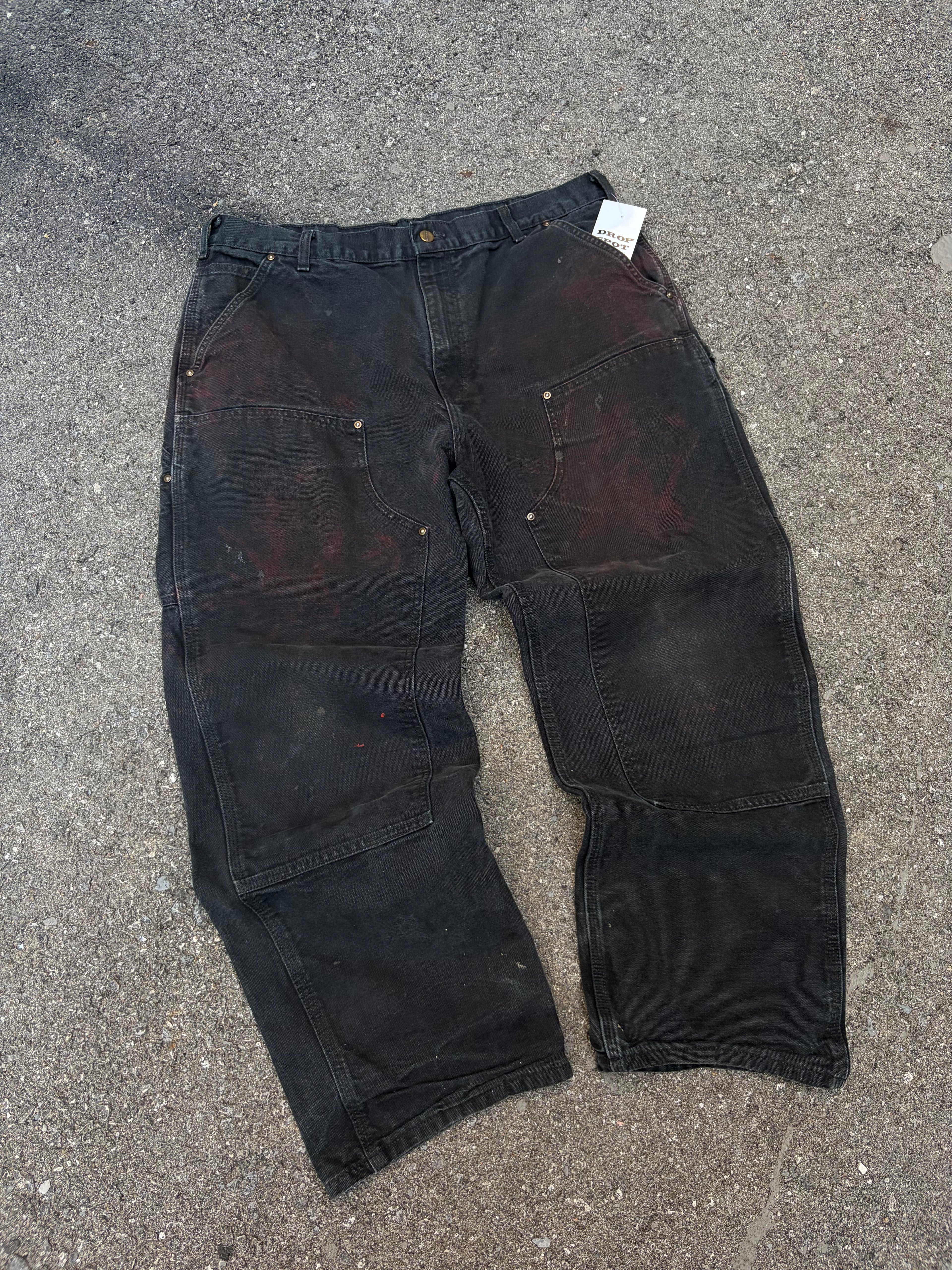 Vintage Carhartt Loose Figt Canvas Workwear Double Knee Carpenter Pants Size 36