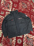 Vintage 80s/90s Budweiser Embroidered Logo Full Zip Bomber Jacket Size XL
