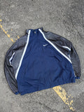 Vintage Nike Embroidered Swoosh Mesh Panel Full Zip Windbreaker Jacket Size XL