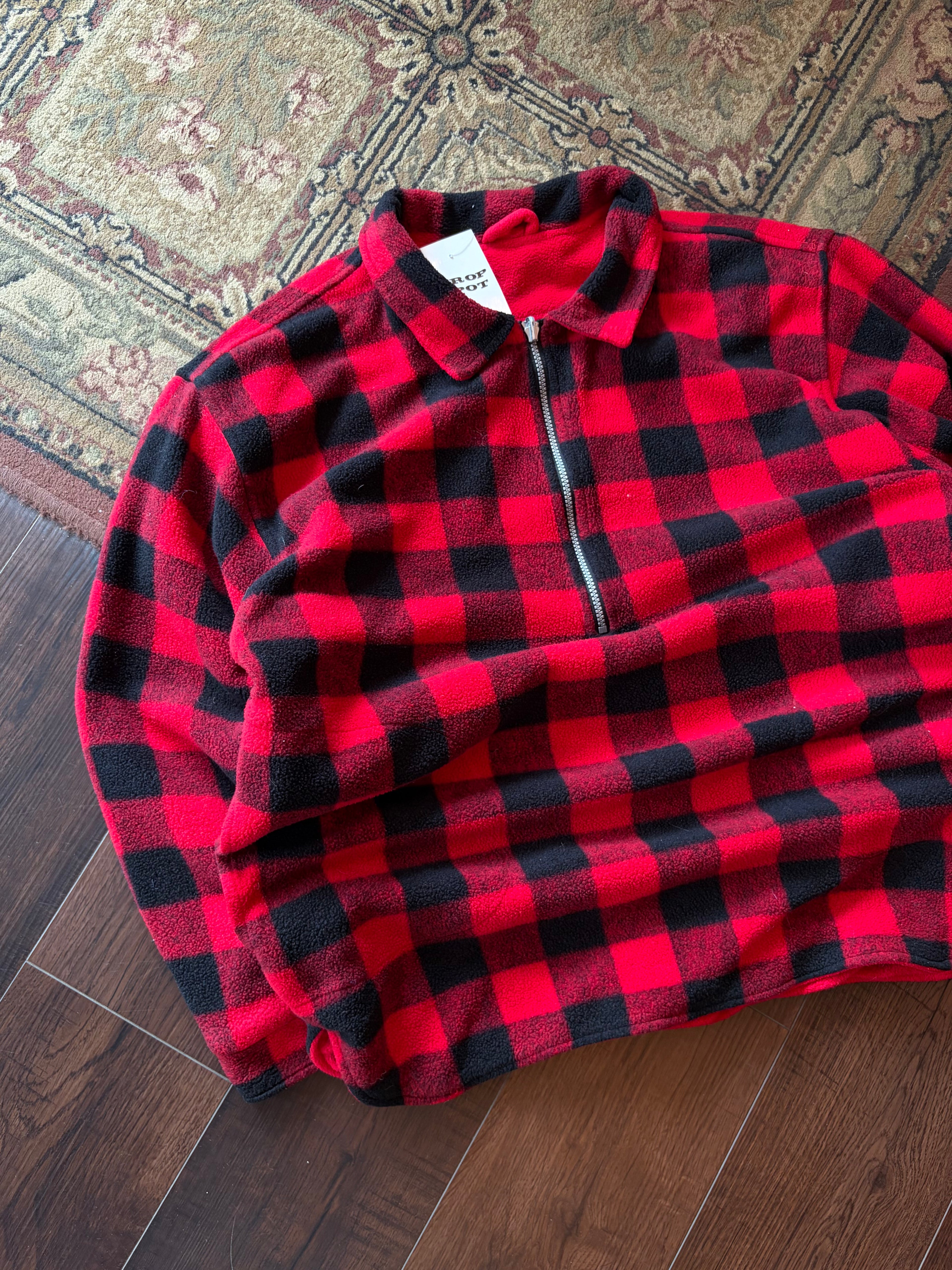 Vintage Marlboro Unlimited Reversible 1/2 Zip Fleece Sweatshirt Size XL