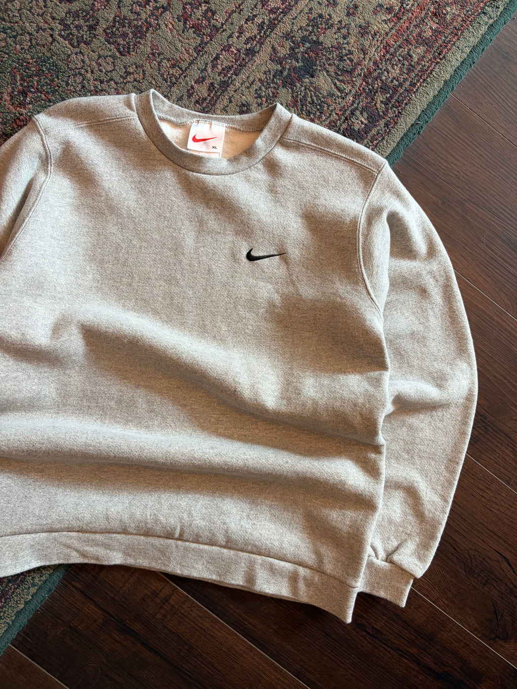 Vintage 90s Nike Embroidered Mini Swoosh Crewneck Sweatshirt Size XL