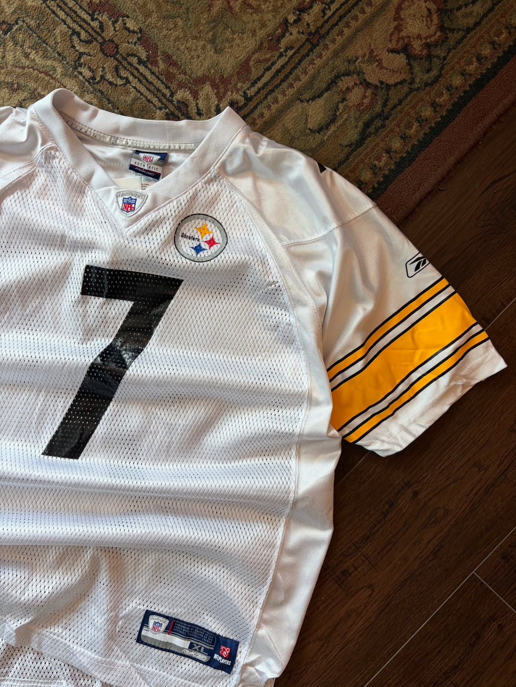 Vintage Ben Roethlisberger #7 Pittsburgh Steelers NFL Reebok Jersey Sz XL YOUTH