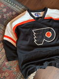 Vintage Philadelphia Flyers NHL Stitched Starter Hockey Jersey Size L/XL YOUTH