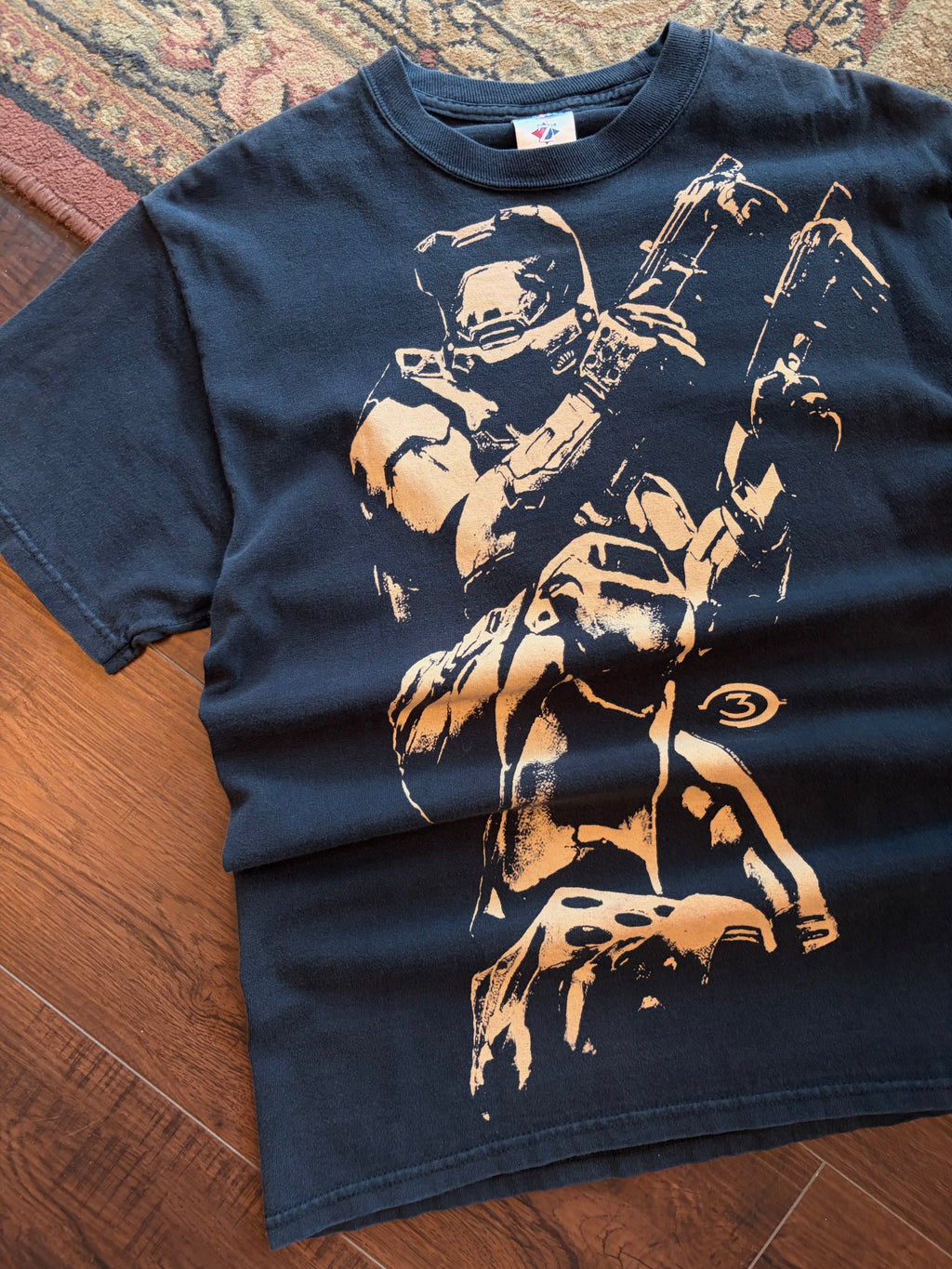 Vintage 2007 Halo 3 Master Chief Video Game Graphic T-Shirt Size Medium