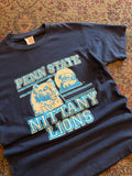 Vintage 80s/90s Penn State Nittany Lions NCAA Spellout T-Shirt Sz XL YOUTH