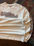 Vintage 2007 Harley Davidson Flame Graphic Spellout Long Sleeve T-Shirt Sz Large