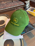 Vintage John Deere Embroidered Spellout Logo Strapback Hat OSFA