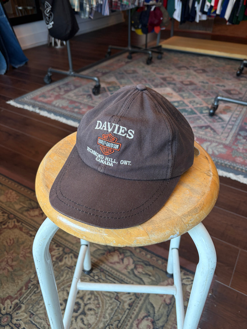 Vintage Harley Davidson Richmond Hill Destination Strapback Hat OSFA