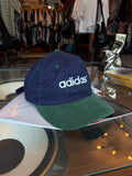 Vintage Adidas Soccer Embroidered Spellout Logo Strapback Hat OSFA