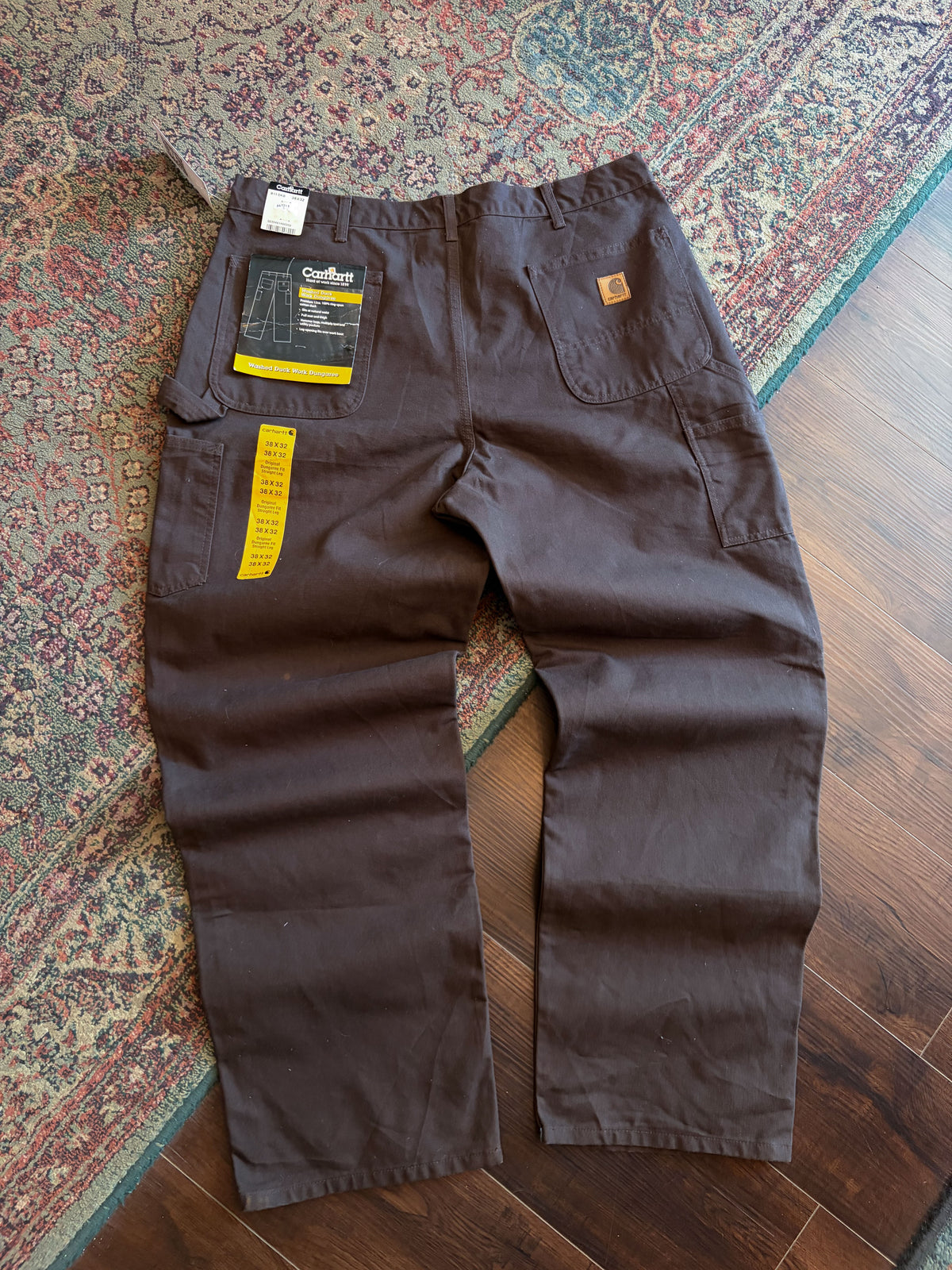 Vintage Carhartt Canvas Workwear Dungaree Fit Carpenter Pants Size 38