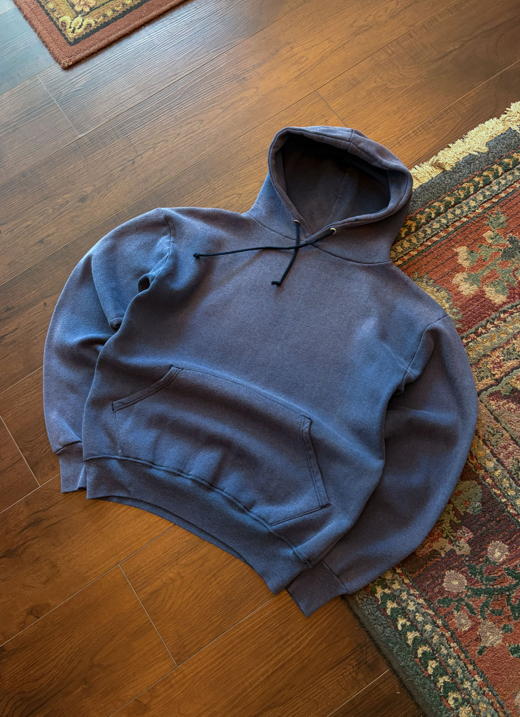 Vintage 90s Wear Guard Blank Hooded Pullover Sweatshirt Size Small
