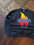 Vintage 1994 Zippo Made In USA Big Logo Graphic Sweatshirt Size XL