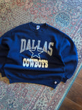 Vintage 90s Dallas Cowboys NFL Spellout Logo Crewneck Sweatshirt Size XL