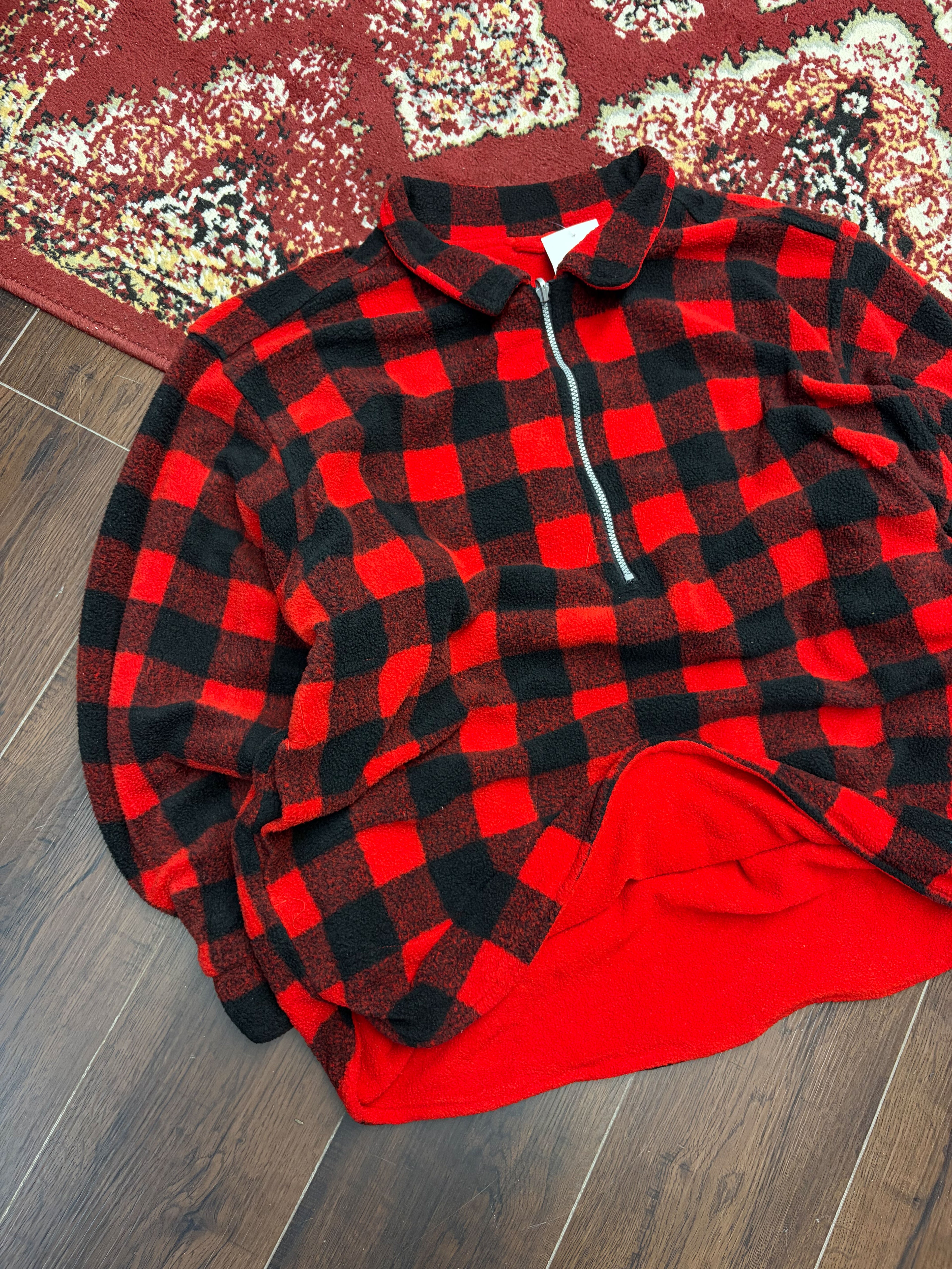 Vintage Marlboro Unlimited 1/2 Zip Embroidered Reversible Sweatshirt Size XL