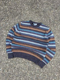 Vintage Le Tigre Striped Pullover Knit Sweater Size Small