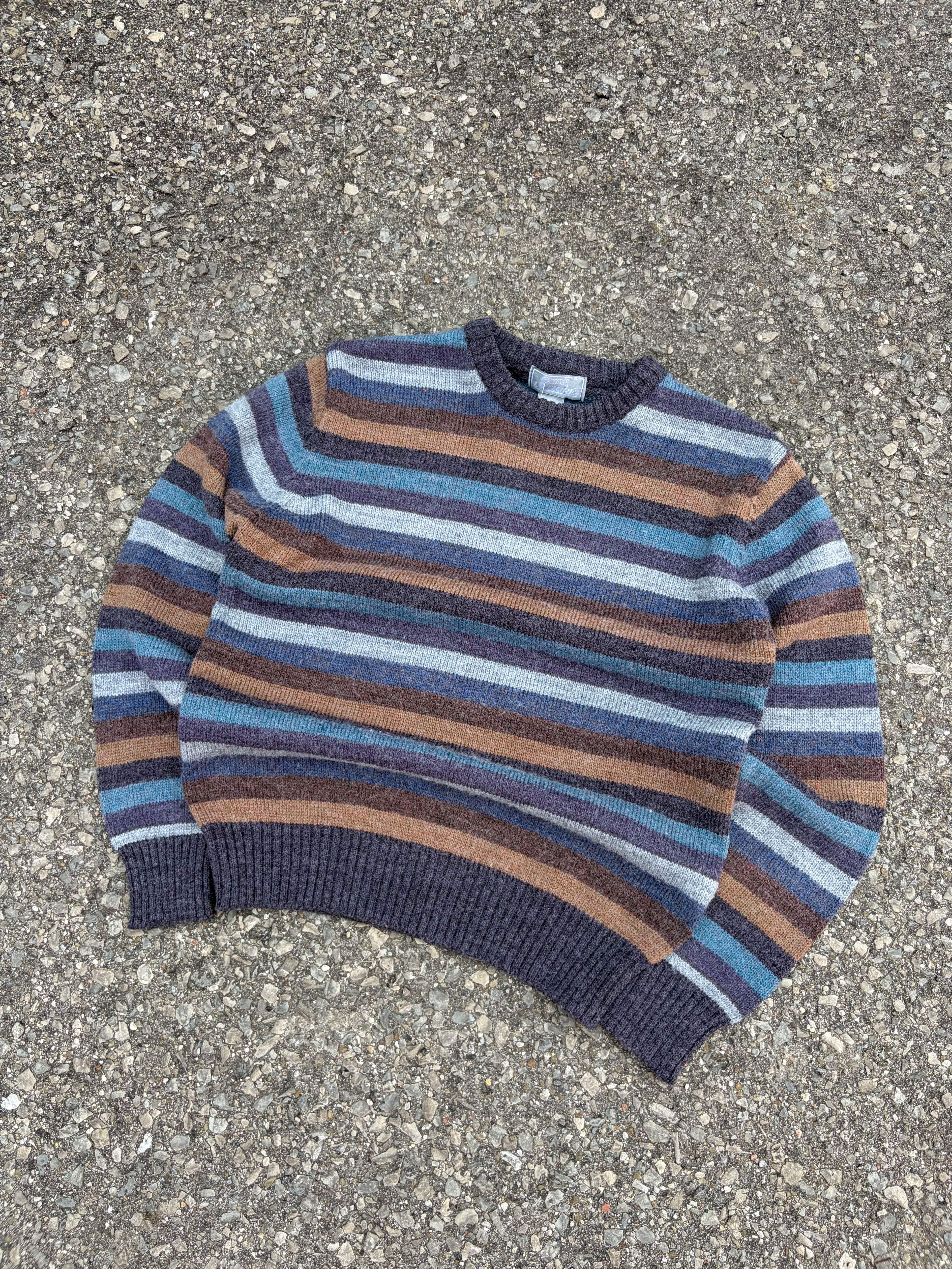 Vintage Le Tigre Striped Pullover Knit Sweater Size Small
