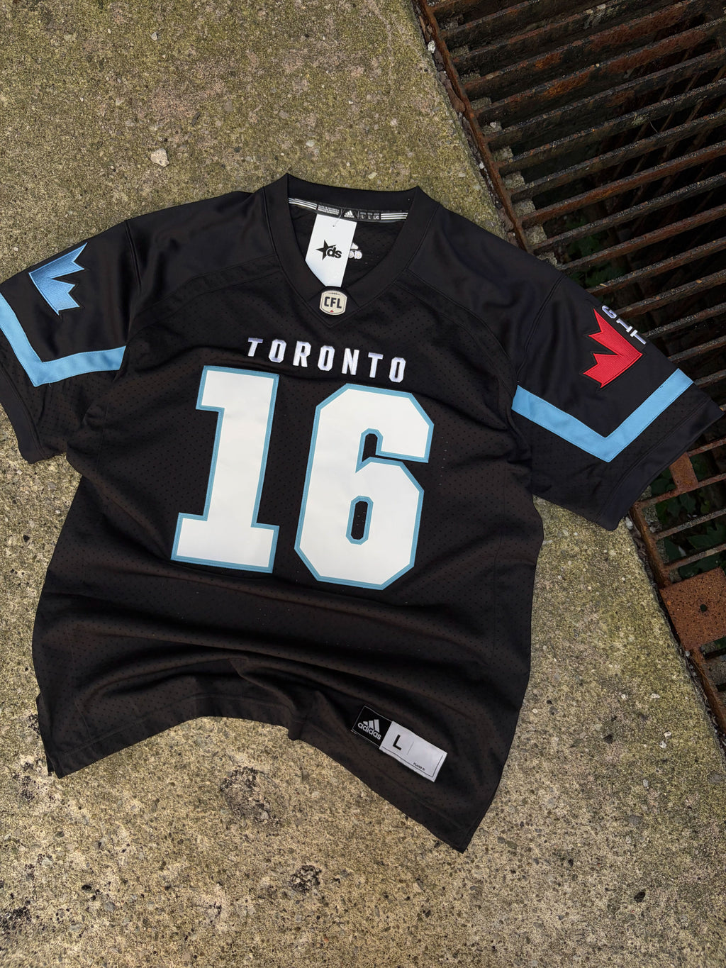 Toronto Argonauts CFL 2016 Grey Cup Adidas Football Jersey Size Large