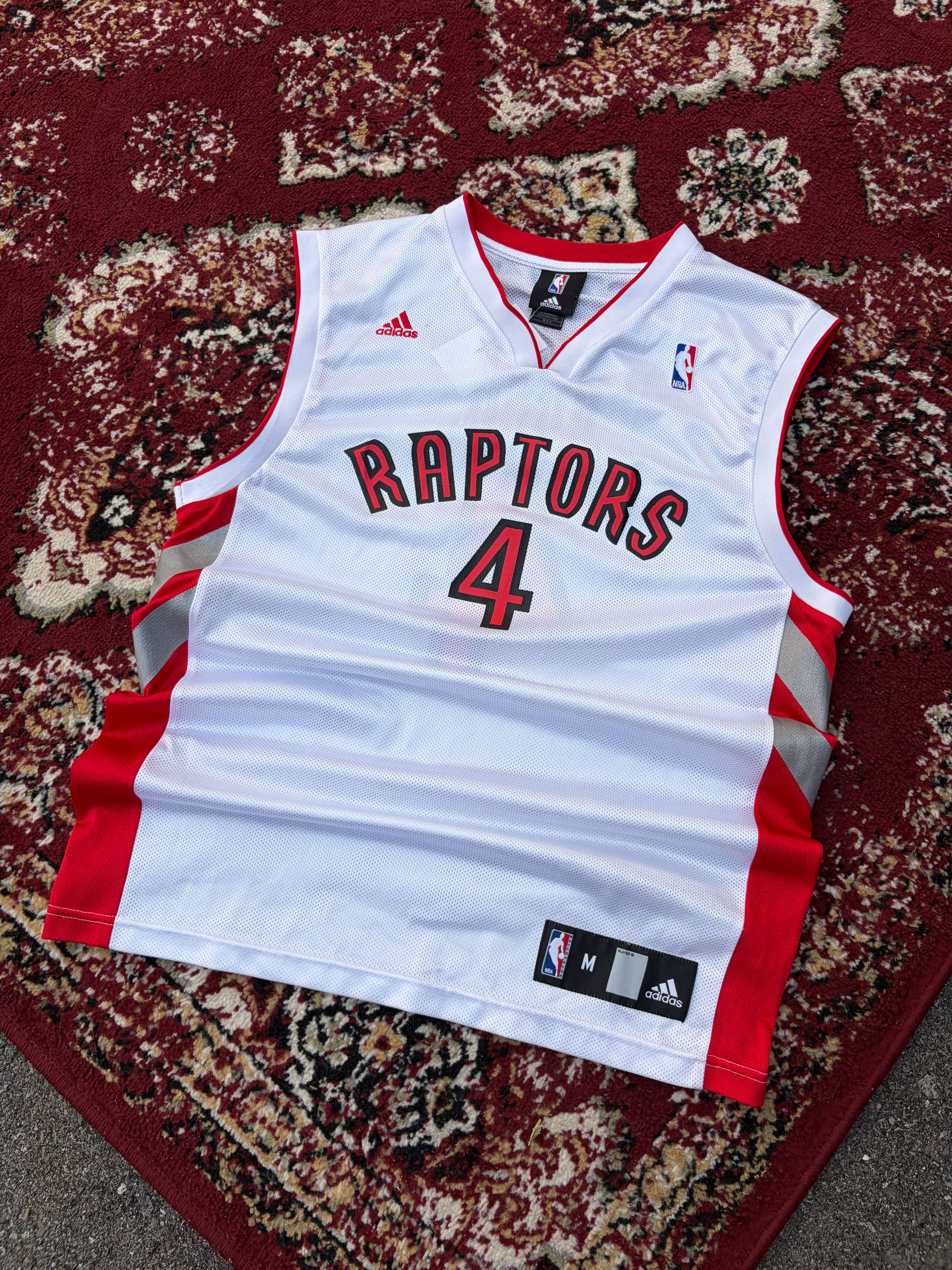 Vintage Chris Bosh #4 Toronto Raptors NBA Adidas Basketball Jersey Size Medium