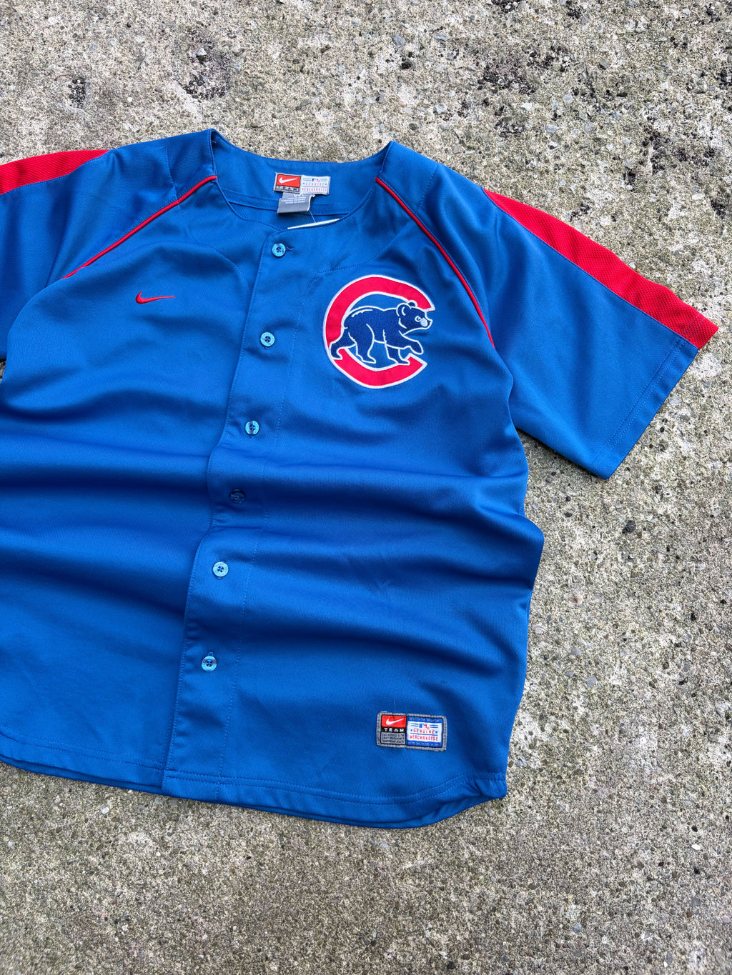 Vintage Chicago Cubs MLB Nike Embroidered Logo Baseball Jersey Size XL YOUTH