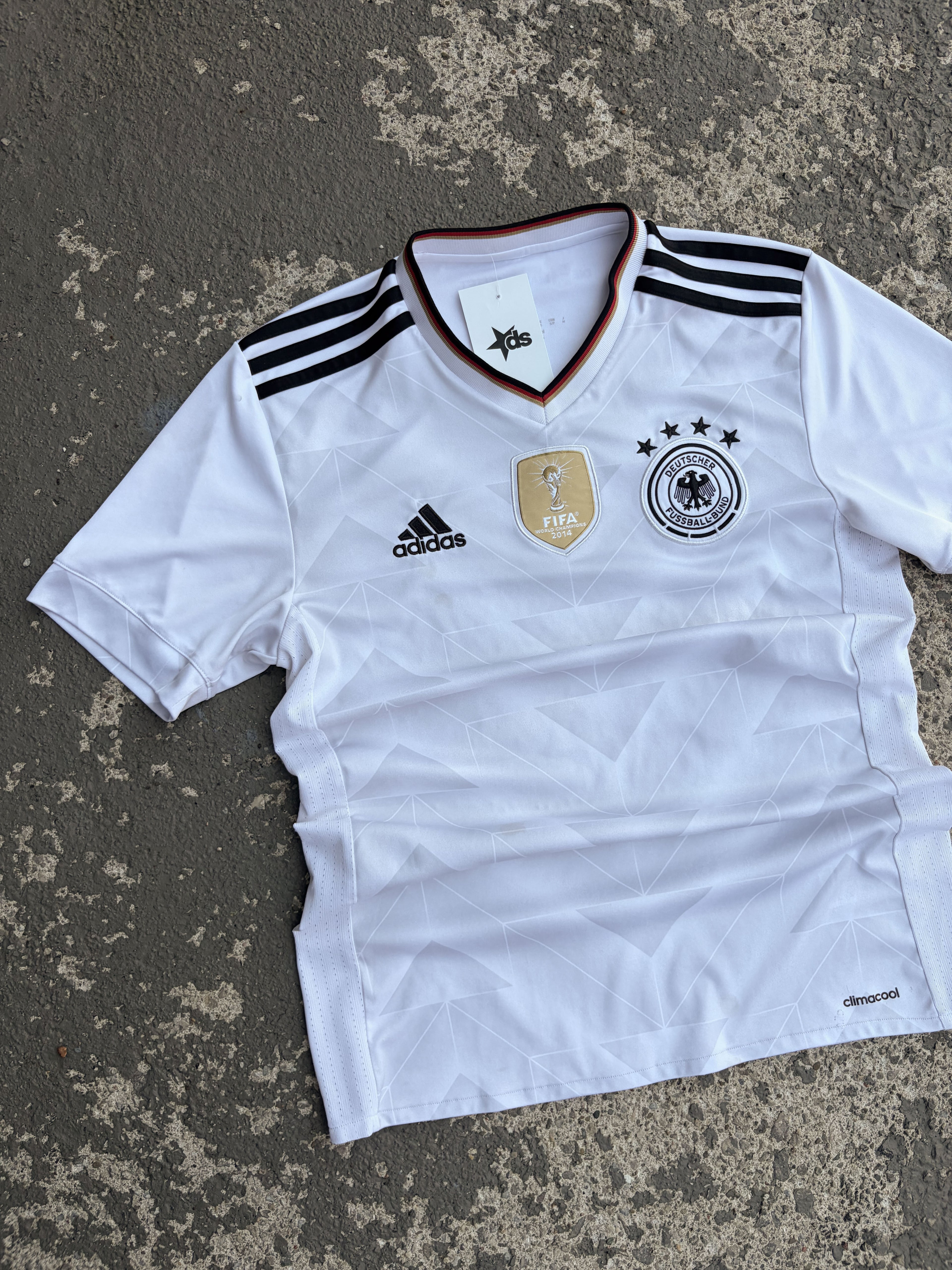 Vintage Adidas Germany National Team Embroidered Soccer Jersey Size Small