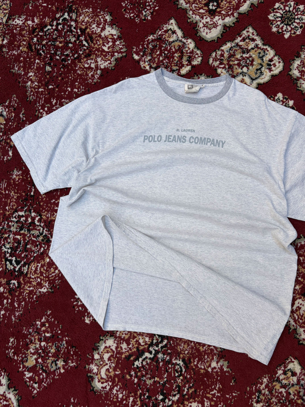 Vintage Polo Ralph Lauren Jeans Company Spellout Graphic T-Shirt Size 2XL