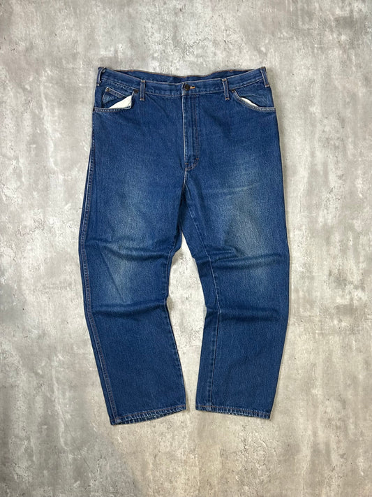 Vintage Dickies Dark Wash Denim Workwear Pants Size 40