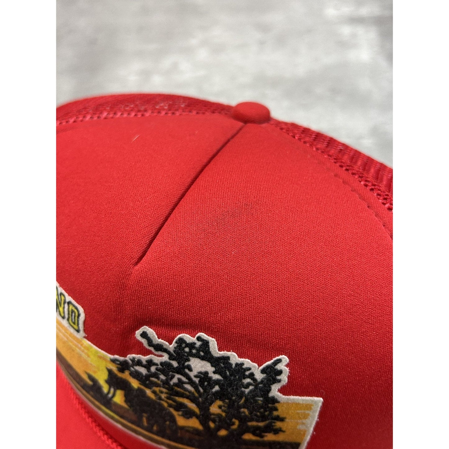 Vintage 80s/90s Reno Sunset Graphic Destination Trucker Snapback Hat OSFA