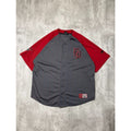 Vintage Y2K Fubu Stitched Logo Pinstripe Baseball Jersey Size 2XL